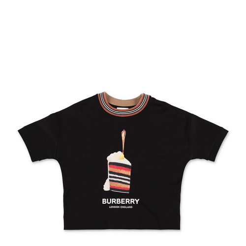 burberry/博柏利 21年春夏 时尚百搭 女童 黑色 儿童t恤 8036920