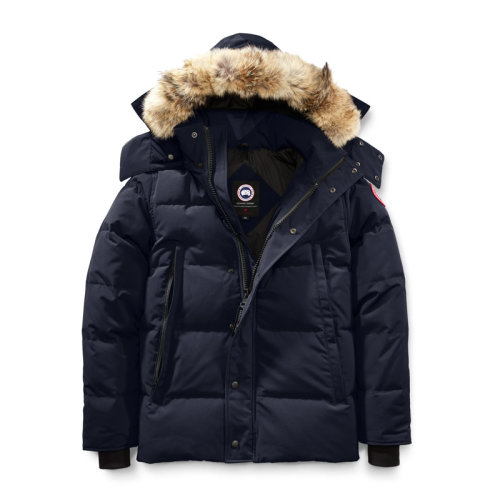 canada goose/加拿大鹅 男士狼毛领白鸭绒连帽外套羽绒服多色可选