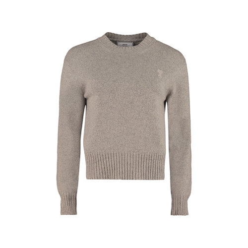 ami/ami 20年秋冬 百搭 女性 浅灰色 女士针织衫/毛衣 h20fk007005