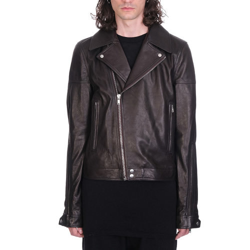 rick owens/瑞克·欧文斯 20年秋冬 百搭 男性 黑色 男士皮衣 ru20f