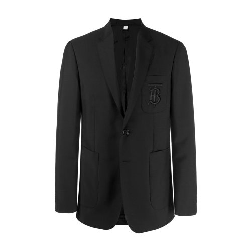 burberry/博柏利 burberry 巴宝莉 绵羊毛黑色男士单件西装 男士西服