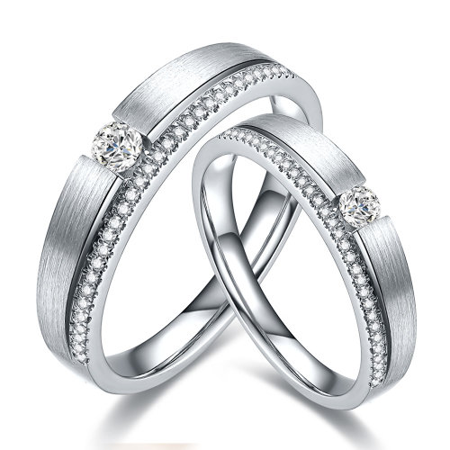 钻石对戒 钻戒男女款 pt950铂金白金结婚求婚订婚定制款钻石戒指情侣