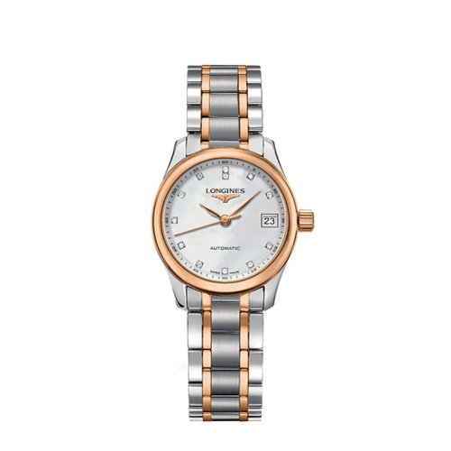 longines/浪琴 浪琴-名匠系列 间红金 贝壳内钻 女○25.5#l21285897