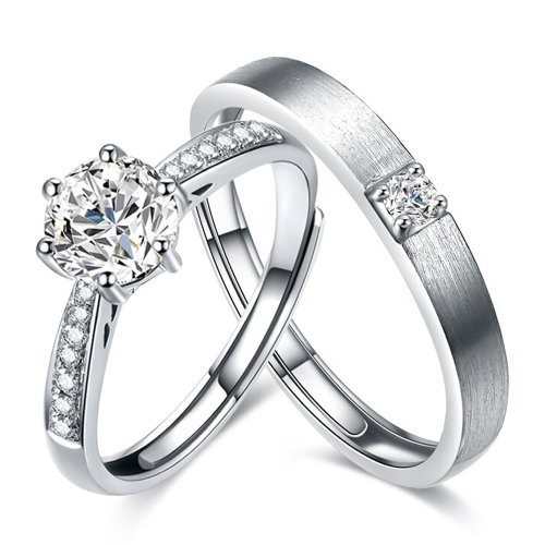 mingzuan/鸣钻国际 钻石对戒 钻戒情侣对戒 男女款结婚钻戒 表白求婚