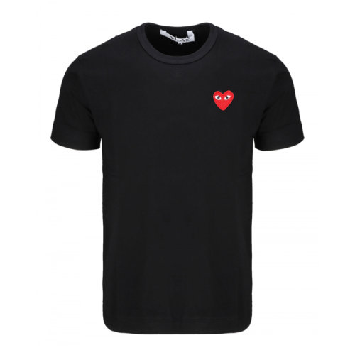 comme des garons play 男士 服装 21春夏 白色小红心logo短袖棉质t恤