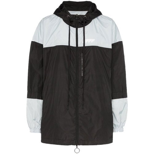 off-white/off-white 男装 秋冬 男士时尚潮流潮牌百搭黑灰风衣外套