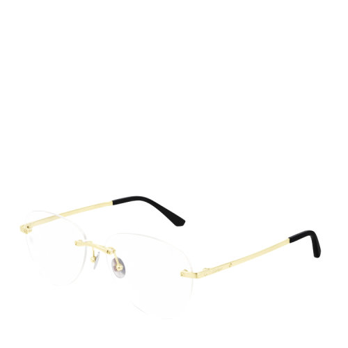 卡地亚 全新设计飞行员片型无框超轻质合金男女士眼镜光学镜架ct0254o