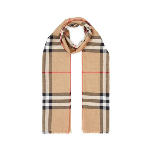 burberry/博柏利 巴宝莉围巾 女士 轻薄格纹围巾/披肩围巾 80184681