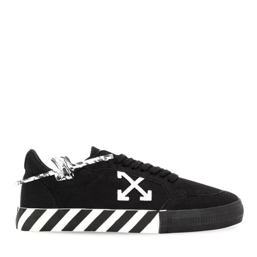 off-white/off-white 男鞋 男士黑色减速带条纹饰低帮硫化效果板鞋