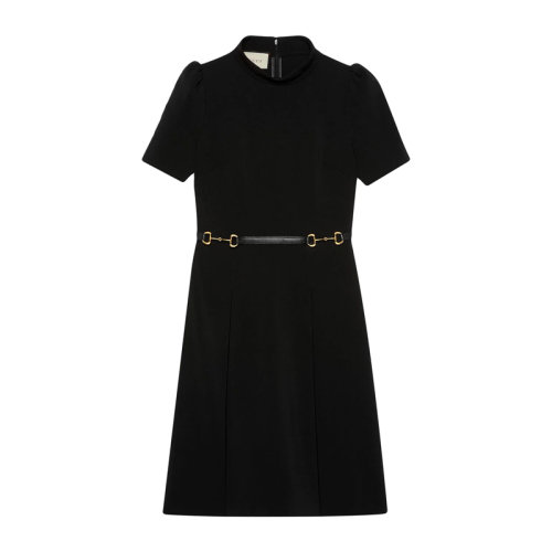 gucci 古驰 21春夏 女装 服饰 黑色显瘦百搭 女士连衣裙