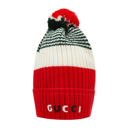 【gucci古驰 儿童帽子】【20秋冬新款】gucci/古驰 儿童羊毛三色横