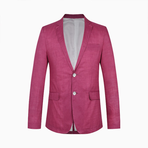 panna/攀娜21春夏时尚简约苎麻商务休闲西装单西外套男士西服