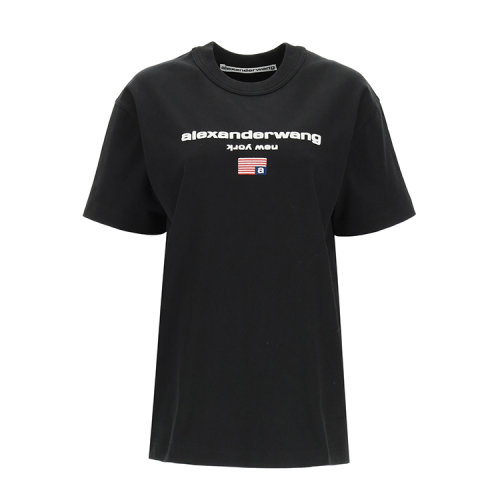 alexander wang/亚历山大·王 21年春夏 百搭 女性 黑色 女士短袖t恤
