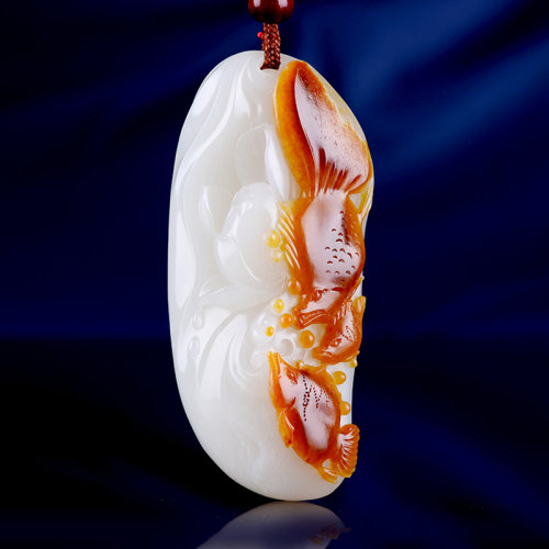 印象眸/印象眸 【玉雕大师刘国皓工作室作品】和田玉手把件 籽料俏色