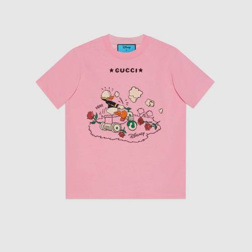 【预售】gucci/古驰 disney x gucci唐老鸭印花t恤 粉色 580762 xjdbh