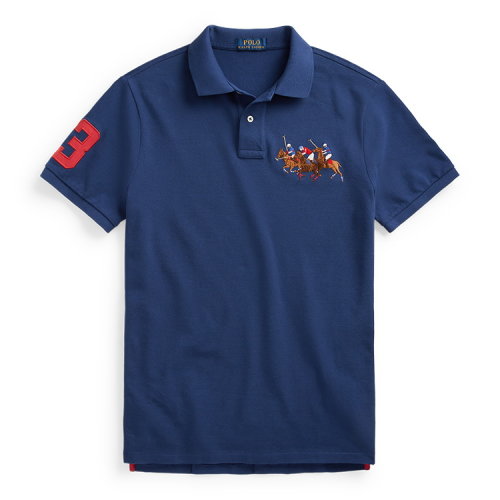 拉夫劳伦poloralphlauren男装2021年春季定制修身版型三匹小马图案