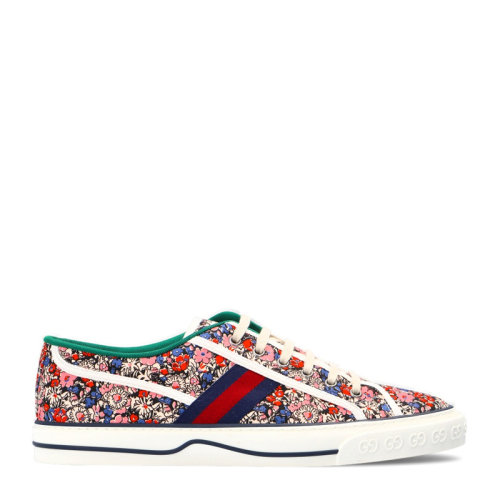 gucci/古驰 多色花卉印花低帮 男士休闲运动鞋板鞋男鞋