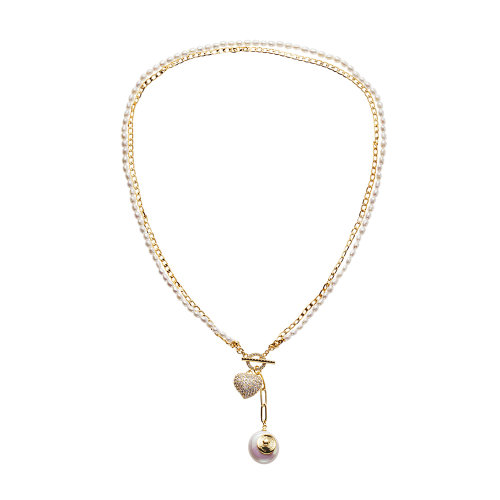 cloris/克劳瑞斯 天然巴洛克风情 叠戴潮品珍珠项链 设计师品牌 粉色