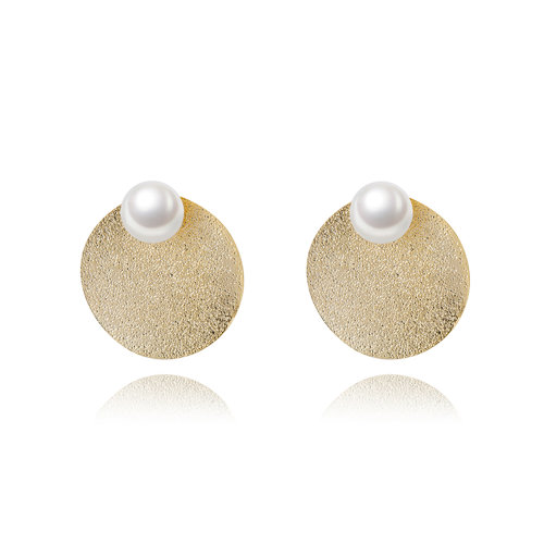 cloris/克劳瑞斯 天然爱迪生时尚珍珠耳环 精致简约 白领风 设计师