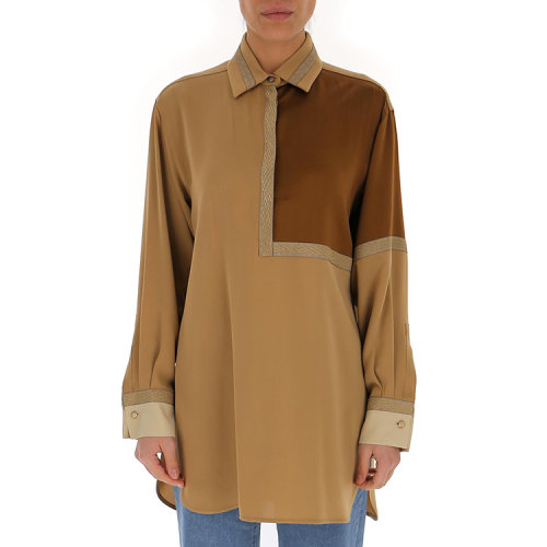 maxmara/麦丝玛拉 21年春夏 女士服装 女装 女性 棕色 女士长袖衬衫