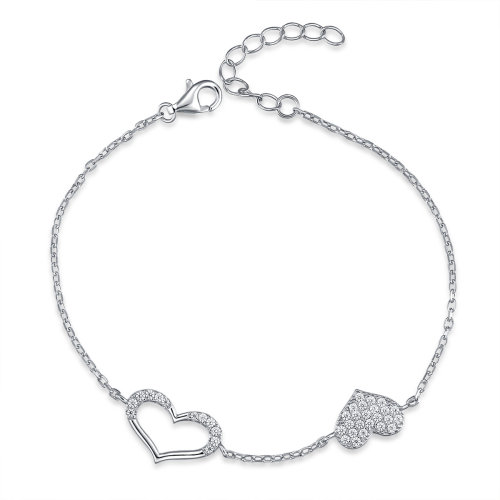 【21年春夏新款】a&y/a&y 职场珠宝系列腕饰 s925银爱心百搭手链女