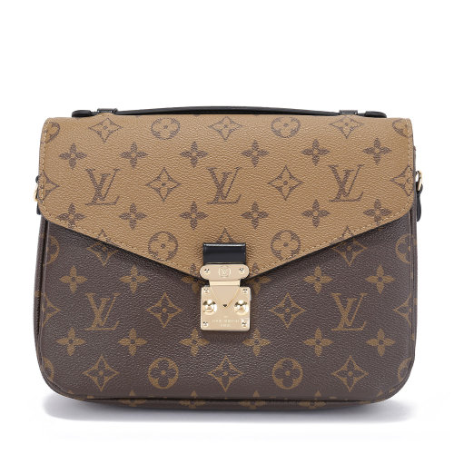 louis vuitton(路易威登) 经典款pochette metis系列老花拼色邮差包