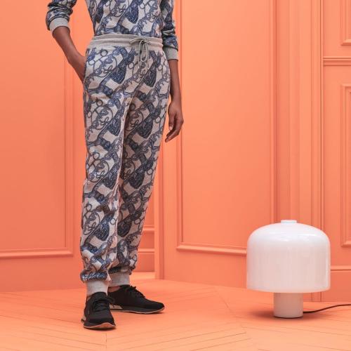 【包邮包税】 hermes爱马仕 21年春夏 女士 运动裤 pantalon a