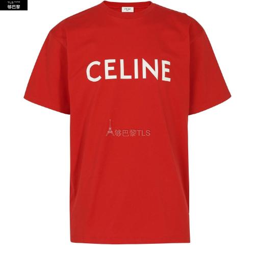 【包邮包税】 celine赛琳思琳 21年春夏 男士 短袖t恤 t-shirt celine