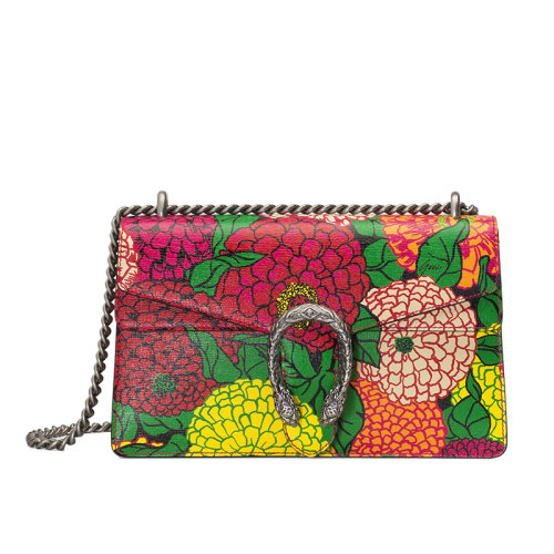 gucci/古驰 21春夏新款dionysus系列 女士小号ken scott五彩花朵印花