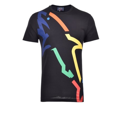 paul&shark/鲨鱼男士春夏季时尚休闲圆领男士短袖t恤e18p1142sf-011