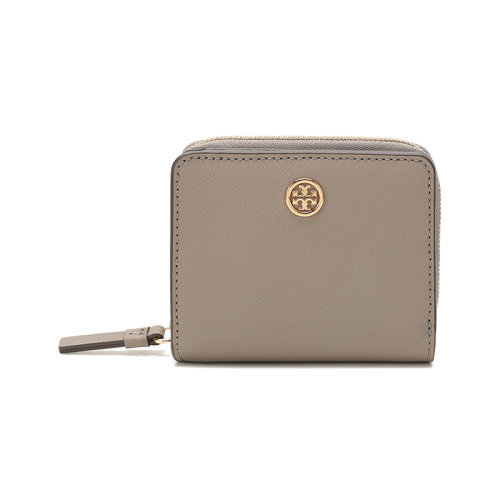 tory burch/汤丽柏琦 2021款 tb钱包 女士robinson系列皮革短款钱包