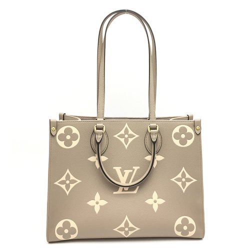 【Louis Vuitton路易威登 手提包】Louis Vuitton(路易威登) 爆款Onthego系列女士大象灰皮质中号两用包【正品 ...