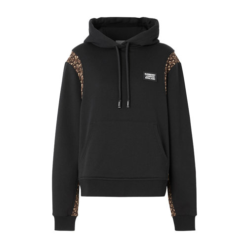 burberry/博柏利 专属标识印花裁片棉质宽松连帽女卫衣 8032294 1