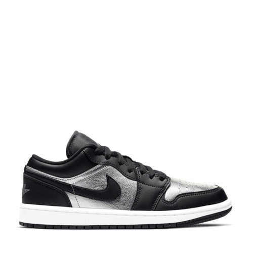 nike/耐克 air jordan 1 low 男女同款 aj1 黑银 情侣 低帮 篮球鞋