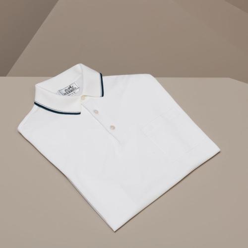 【包邮包税】 hermes爱马仕 21年春夏 男士 短袖polo polo boutonne h