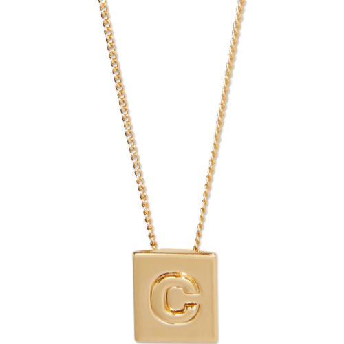 【包邮包税】 celine赛琳思琳 21年春夏 女士 项链 alphabet c