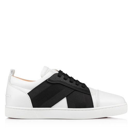 【包税】christian louboutin/克里斯提鲁布托 白色小牛皮低帮运动鞋