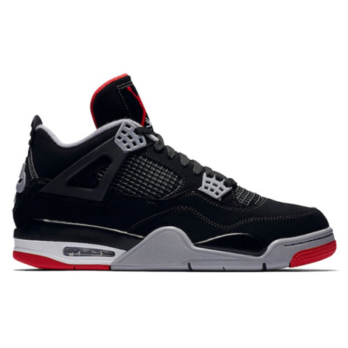 nike/耐克air jordan 4 retro bred 黑红公牛 aj4 黑红 男女款 308497