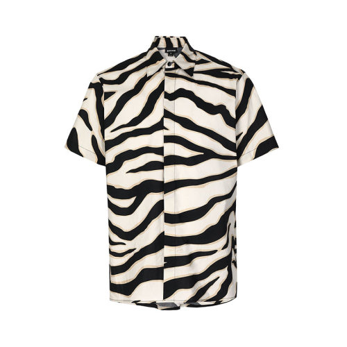 [21春夏] just cavalli/just cavalli 短袖 衬衫 斑马纹 男士 男士