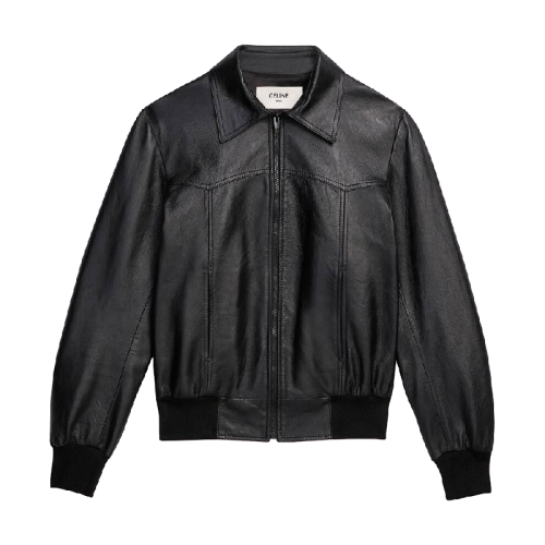 【包邮包税】 celine赛琳思琳 21年春夏 男士 夹克 柔软羊皮革束腰