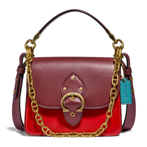 coach/蔻驰 【21春夏新款】女士拼色beat系列经典徽标时尚百搭手提单