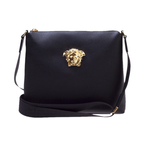 男士黑色美杜莎头像时尚单肩包斜挎包 dfb5569-dgov2-d41oh【正品