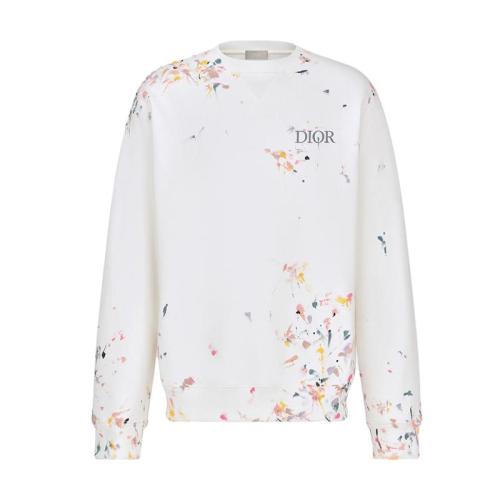 dior/迪奥 oversized dior sweatshirt白色棉质男卫衣 183j687a0531