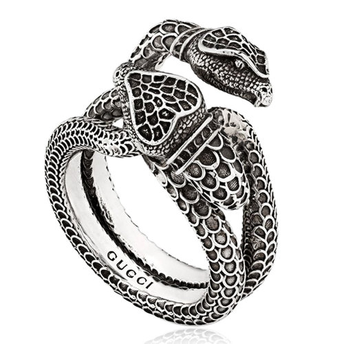 gucci/古驰guccigarden系列复古蛇身经典戒指