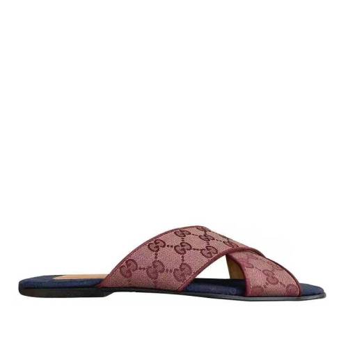 gucci/古驰大爆款老花满logo女士凉拖鞋 bi