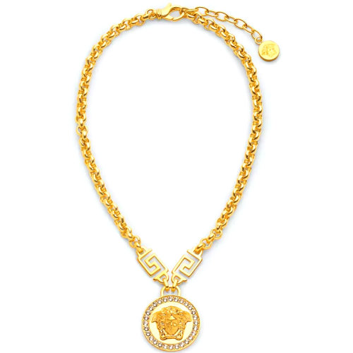 versace/范思哲 男女同款金色美杜莎水晶项链【现货】