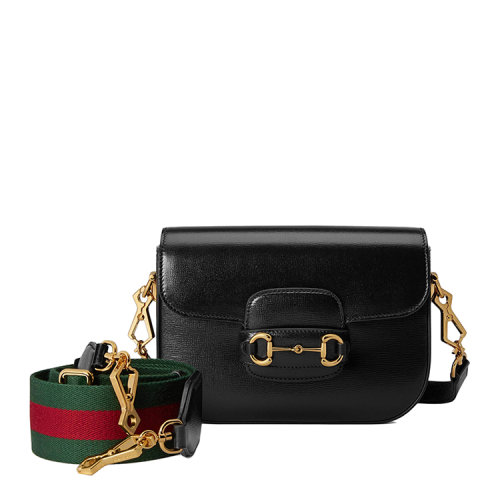 【现货】gucci/古驰 gucci 马衔扣1955系列迷你皮革手袋(配可拆卸双肩