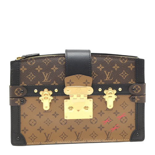 louis vuitton(路易威登) 爆款trunk clutch系列老花色斜挎包