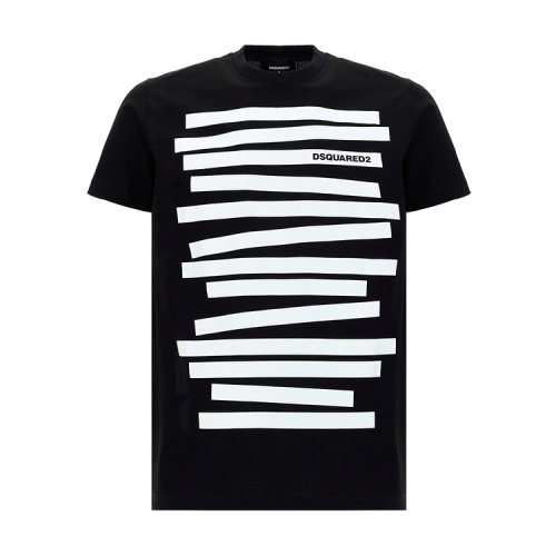 dsquared2/d二次方 21年春夏 男士服装 男性 黑色 男士短袖t恤 s71gd