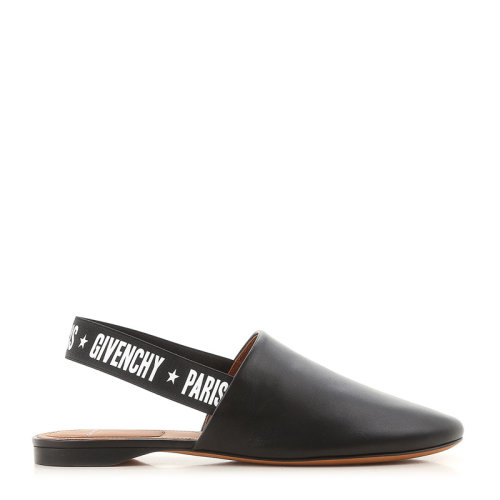 givenchy 纪梵希 女士 鞋靴 21春夏 黑色平底穆勒鞋皮革拖鞋凉拖 女士